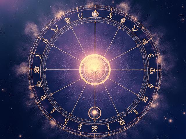 Vibrant cosmic chart overlaying a person's birth details